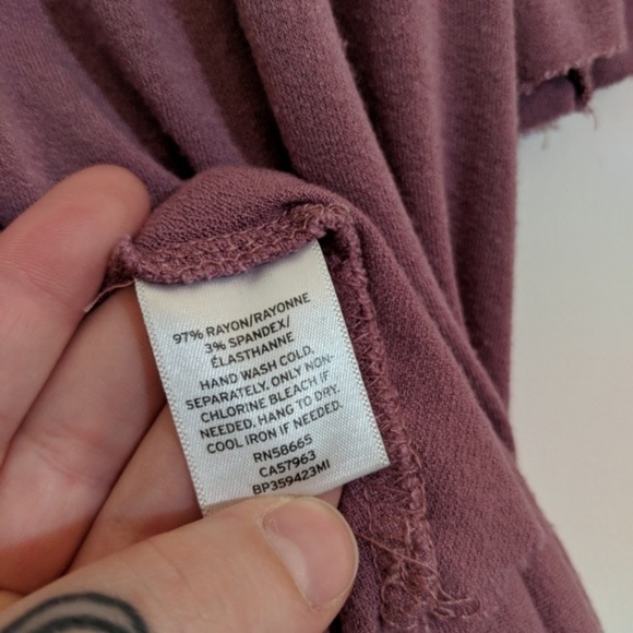 PRICE DROP - BP Off the Shoulder top Purple Mauve - Picture 4 of 6